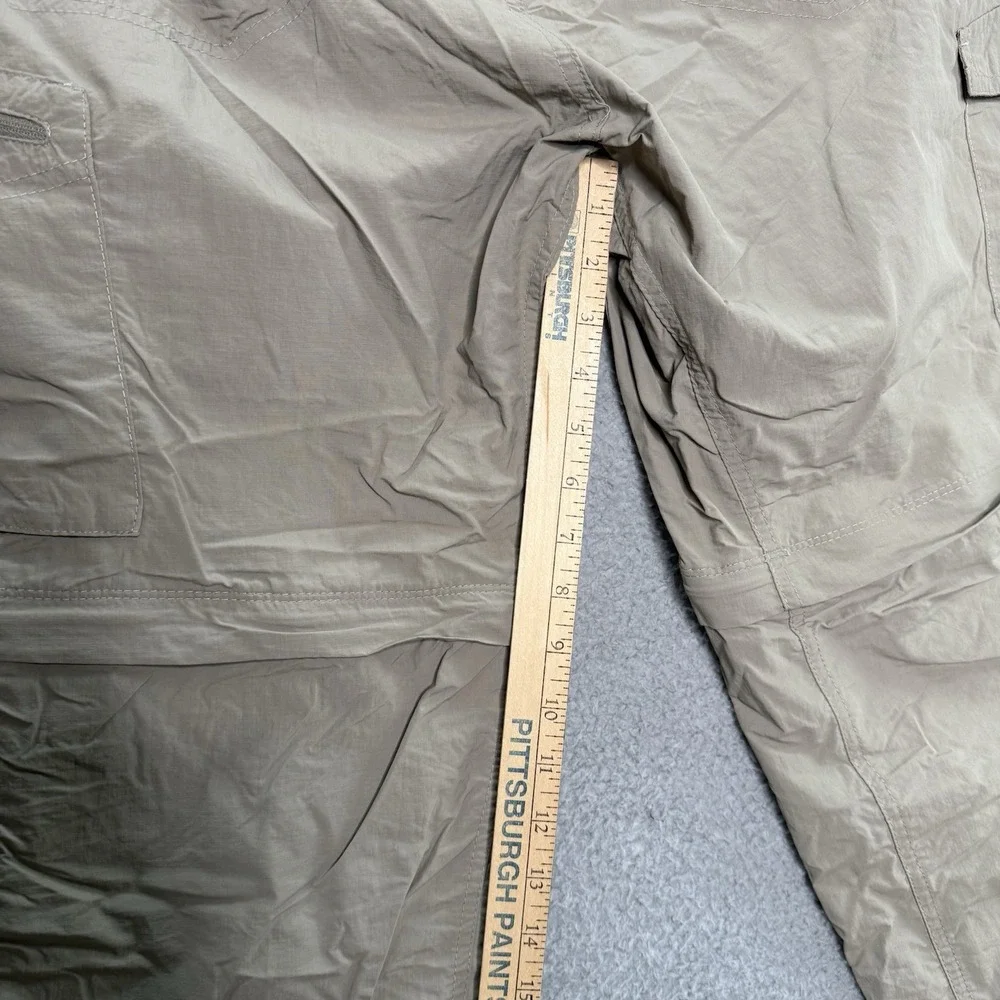 Columbia Mens Silver Ridge Convertible Pants Shorts 36x30 Beige Omni-Shade Cargo